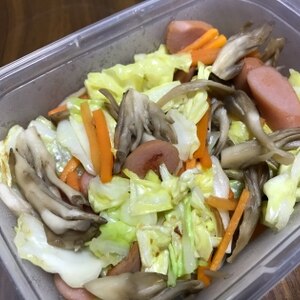 簡単節約！舞茸と春キャベツのバター醤油炒め